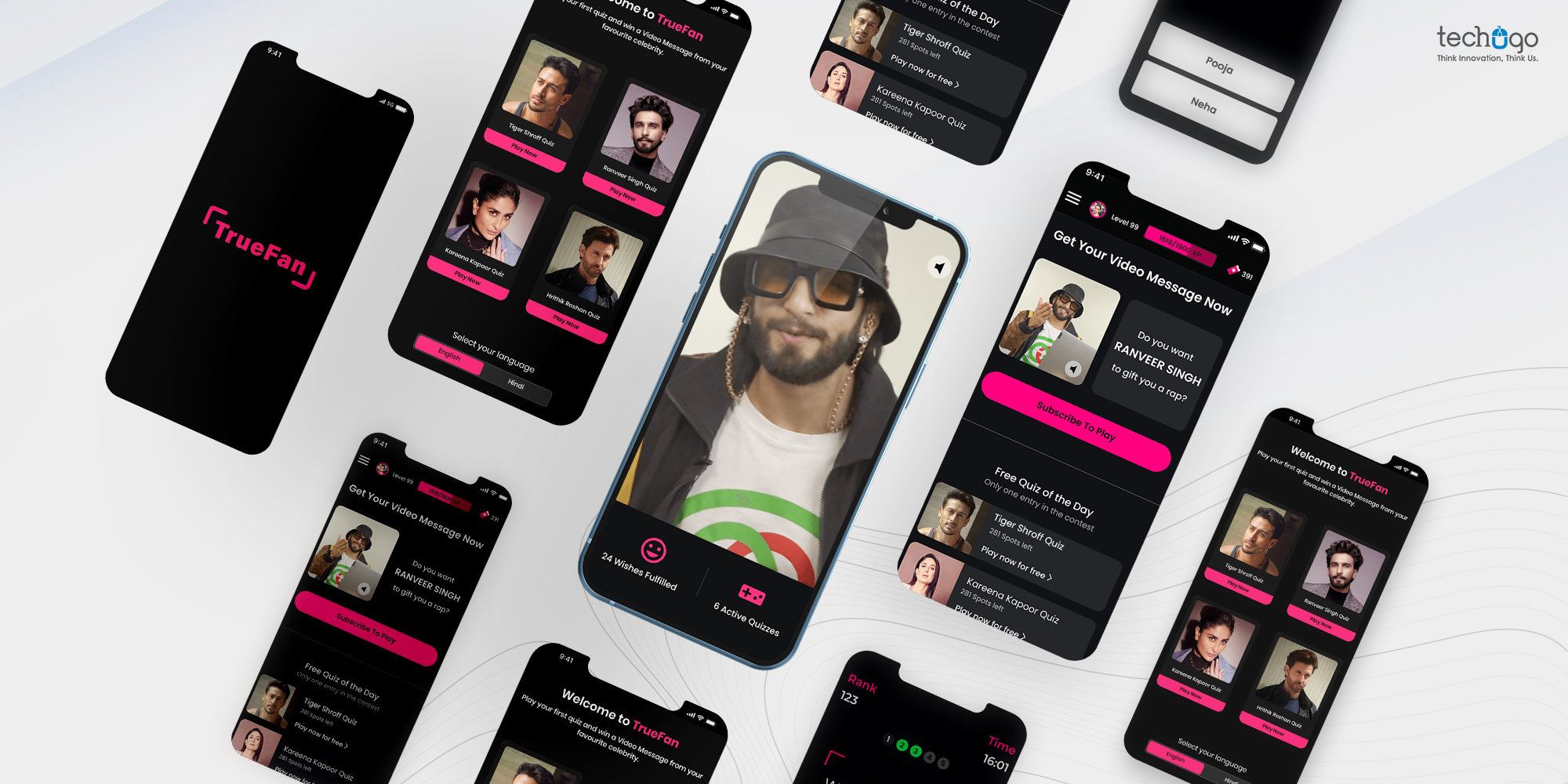 Use app screens 